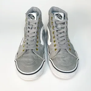 Vans Old Skool Grey Hi Top Skate Sneakers Shoes Grey Women 8 / Men 6.5 thumbnail 3