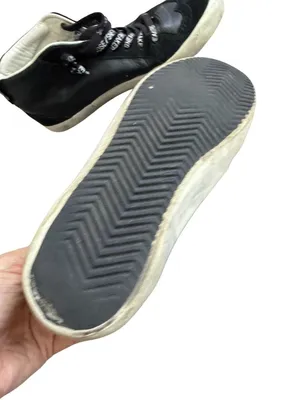 GOLDEN GOOSE Women’s Black Leather Hi Top Sneakers Size 36 / US 6 thumbnail 4