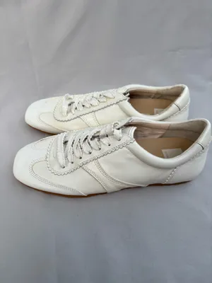 Dolce Vita Women’s White Leather Lace-Up Sneakers Size 9 – Retro Casual thumbnail 5
