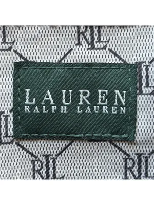 Vintage Ralph Lauren Jacquard Open Tote in Black/Silver Logo Embroidered thumbnail 8