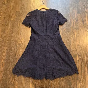 Madewell Navy Dress with Lace Detail thumbnail 10