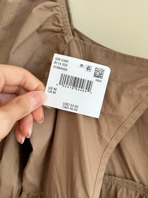 American Eagle Outfitters Brown Mini Puff Sleeve Dress, Size Medium, NWT thumbnail 14