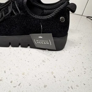 Bernie Mev Cara Women Black Vegan Knit Platform Sneakers‎ Size 38 or 7 NWOT thumbnail 5