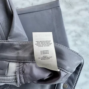 Wilfred Melina High Rise Faux Leather Pant Ardoise Grey Size 4 NEW Short 28" thumbnail 7