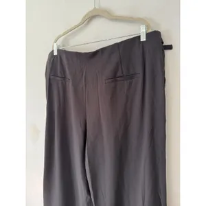 NWT OGL 4 Way Stretch Drapey High Rise Wide Leg Ankle Pants Black Size 2XL thumbnail 6