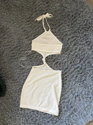 White Halter Dress thumbnail 6