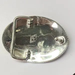 Custom‎ Equestrian Rodeo Cowboy Western Belt Buckle Stamped Bernal Alpaca Mexico thumbnail 3
