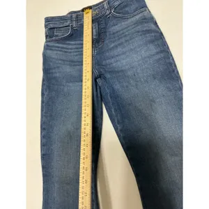 Lee Womens Flare Jeans Size 28 Bell Bottom Raw Hem Stretch Y2K Blue 112343951 thumbnail 4