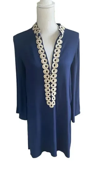 Lily Pulitzer Women’s Grace Lynn Stretch Dress Blue Size 2 thumbnail 1