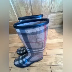 Burberry - Nova Check Plaid Rain Boots thumbnail 2