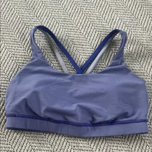 Lululemon Energy Bra Wee Stripe Bruised Berry/Cool Breeze thumbnail 1