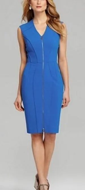 ✨Antonio Melani Cobalt Blue Zipper Dress✨ thumbnail 1