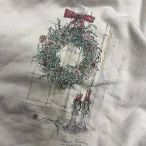 Vintage Northern Reflections Treasures Floral Christmas Wreath Crewneck Large thumbnail 2