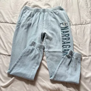 Ocean Drive Narragansett RI Graphic Joggers Light Blue Fleece Sweatpants Large thumbnail 1