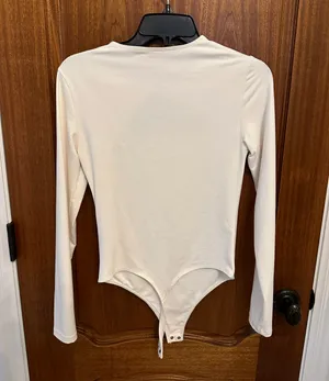 Abercrombie Soft A&F Collection Cream Bodysuit thumbnail 5