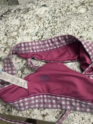 Alo Splendor Yoga Bra Gingham thumbnail 4