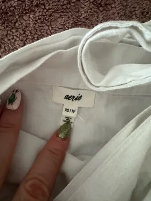 Aerie Wrap Linen Skirt thumbnail 3