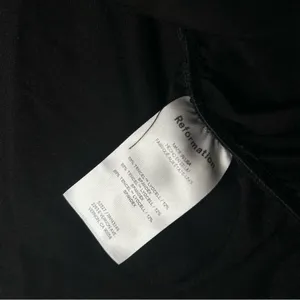 NEW Reformation Florentina Black Draped Off Shoulder Knit Top Women’s Size Large thumbnail 8