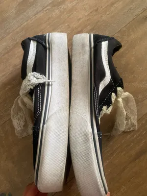 Vans Old Skool Platform sneakers lace shoes women 7.5 thumbnail 3