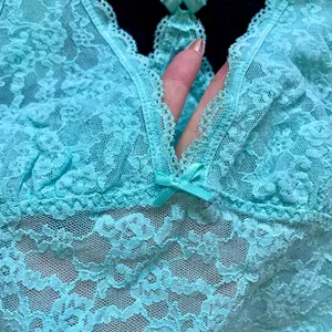 Victoria’s Secret Blue Lace Longline Bralette S thumbnail 3