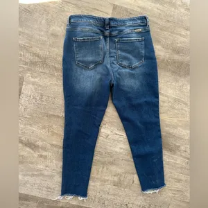 Kancan Women’s size 15/31 buttonfly Raw Hem Denim Jeans thumbnail 7