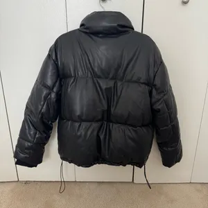 Missguided faux leather puffer thumbnail 7