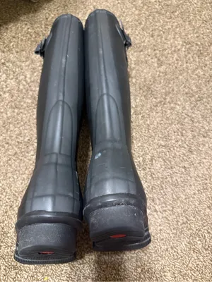 Hunter Women's Tall Black Original Rain Boots size 5 thumbnail 5