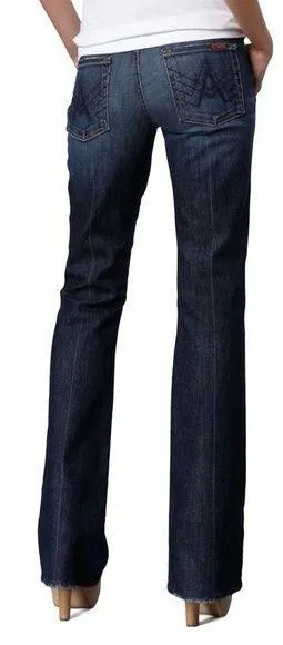 7 For all Mankind A Pocket Denim Flare Hems Jeans Y2K thumbnail 2