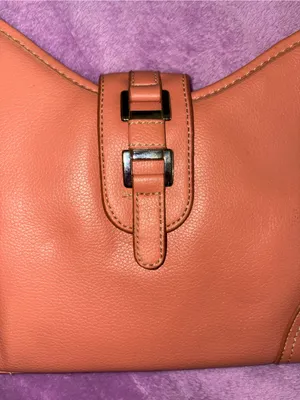 Shoulder Bag in Peach - Classic Women’s Handbag thumbnail 3