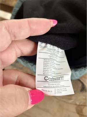 Carhartt Fleece Lined Cable Knit Ear Flap Beanie OSFA thumbnail 9
