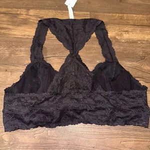 Intimately Free People black lace racer back L Galloon bralette thumbnail 6