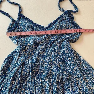 Princess Polly Blue Floral Romper Dress sz : 4 Cottagecore Mini thumbnail 5