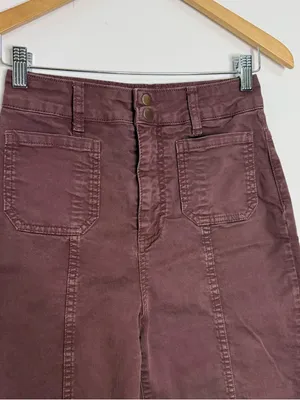 Marine Layer Wide Leg Pants Purple High Rise Size 4 thumbnail 6