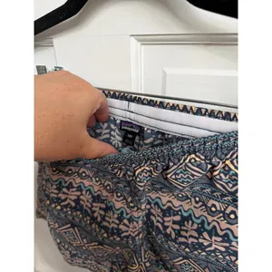 Patagonia Women's Baggies 5" Shorts Tiki / Tidepool Blue geometry xxs thumbnail 3