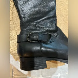 Aldo Black Leather Knee-High Boots sz 7 thumbnail 3