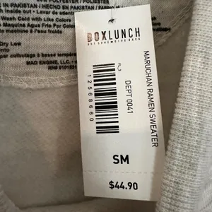 BoxLunch Maruchan Instant Lunch Ramen‎ Sweatshirt Women's Small Gray Trendy Y2K thumbnail 5