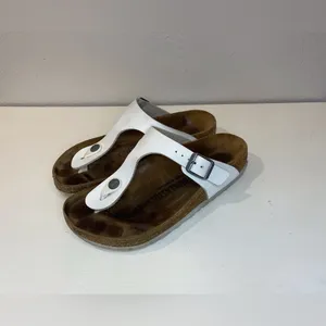 Birkenstock Women’s Gizeh Birko-Flor White Sandals Size 5-5.5‎ (36) thumbnail 2