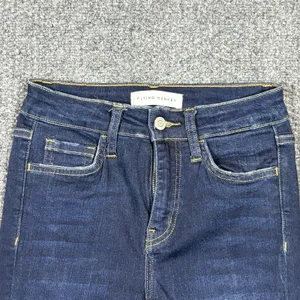 Flying Monkey Jeans Womens‎ 24 Blue Dark Wash Skinny Mid Rise Stretch Denim thumbnail 2