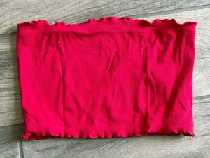 Topshop red tube top thumbnail 1