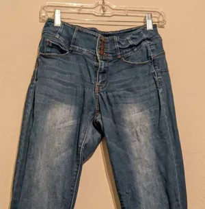 Wax jeans distressed stretchy jeans 5 thumbnail 1
