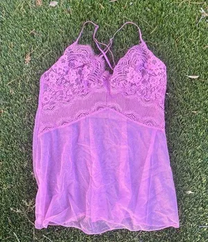 Victorias Secret Sheer Lingerie Babydoll Top thumbnail 1