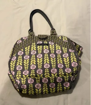 Petunia Pickle Bottom Wistful Weekender Tote Floral Diaper Bag Spring RARE XL thumbnail 1