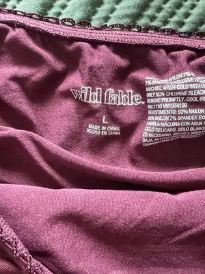 Wild Fable Maroon Skort thumbnail 3