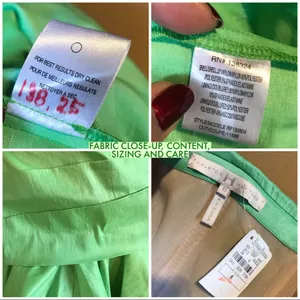 Halston Heritage Green Strapless Ruffle Mini Dress Nwt (6) thumbnail 11