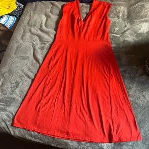 Patagonia Red Sleeveless V-Neck Mini Dress thumbnail 4