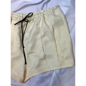 Free People Pearl Satin Shorts Drawstring Waist Tofu L thumbnail 12
