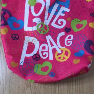 Vintage Toys R Us Love Peace Tote Bag Great Traveling Overnight Gym School Work thumbnail 2