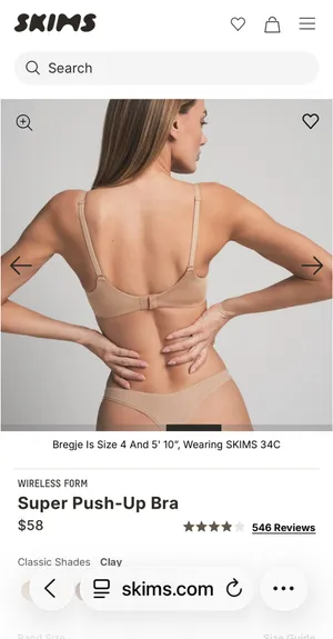 SKIMS Push-Up Bra Wireless Form thumbnail 2