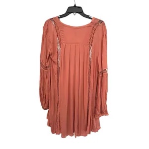 Free People Dress Small Just the Two of Us Boho Balloon Sleeve Babydoll‎ #K2-3 thumbnail 3