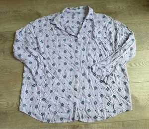 EUC Intimately Free People Lilac Womens Oversized Button Up Shirt XS Long Sleeve thumbnail 1